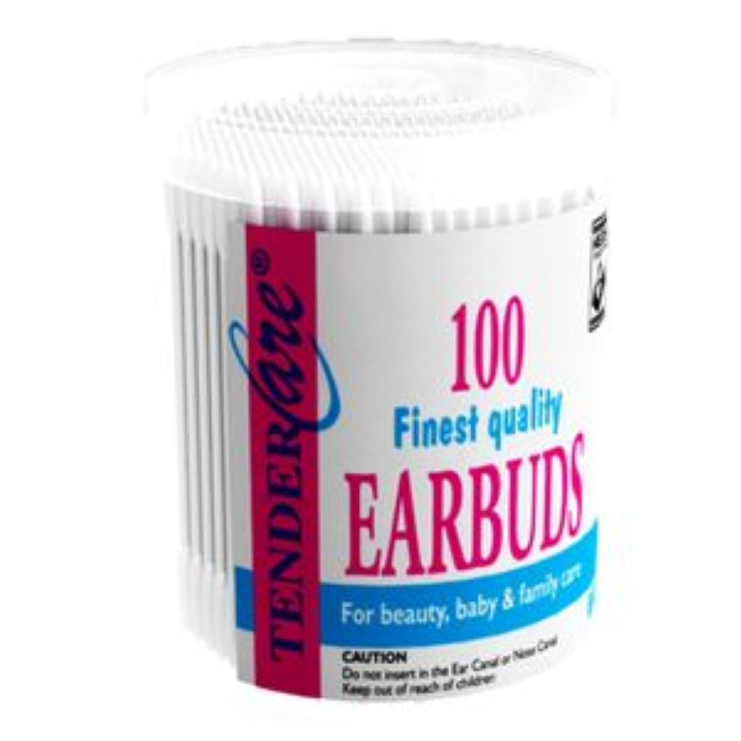 TENDERCARE  EARBUDS TIN WHITE 100'S
